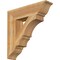 Ekena Millwork Balboa Traditional Rough Sawn Bracket, Western Red Cedar, 6"W x 26"D x 26"H BKT06X26X26BOA01RWR - alternate 1